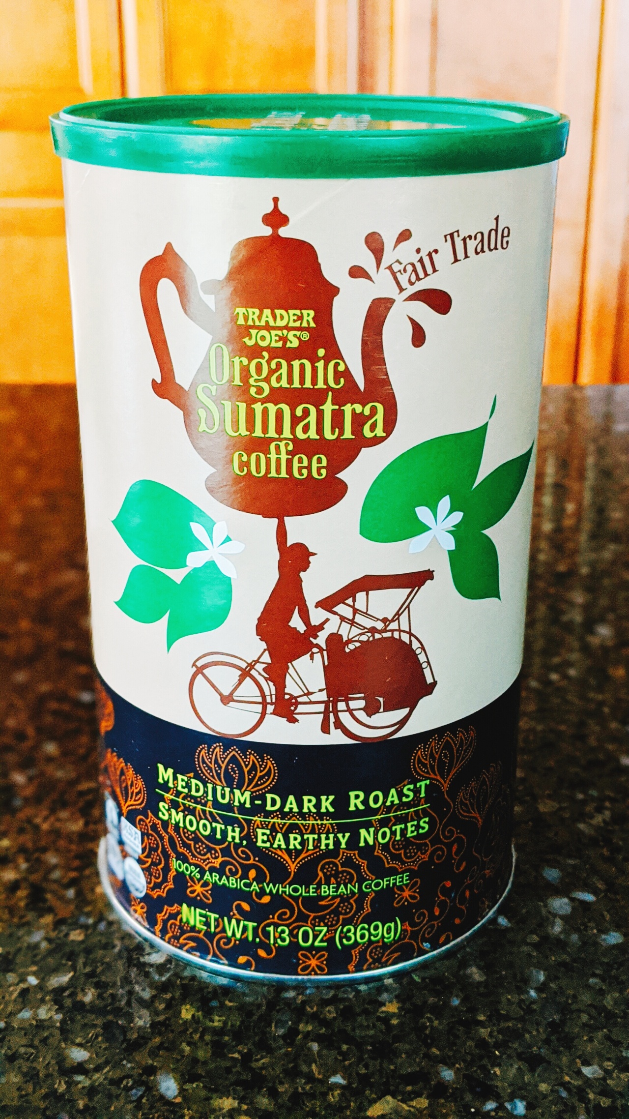 Trader Joe's Organic Sumatra Coffee (Medium Dark Rost)