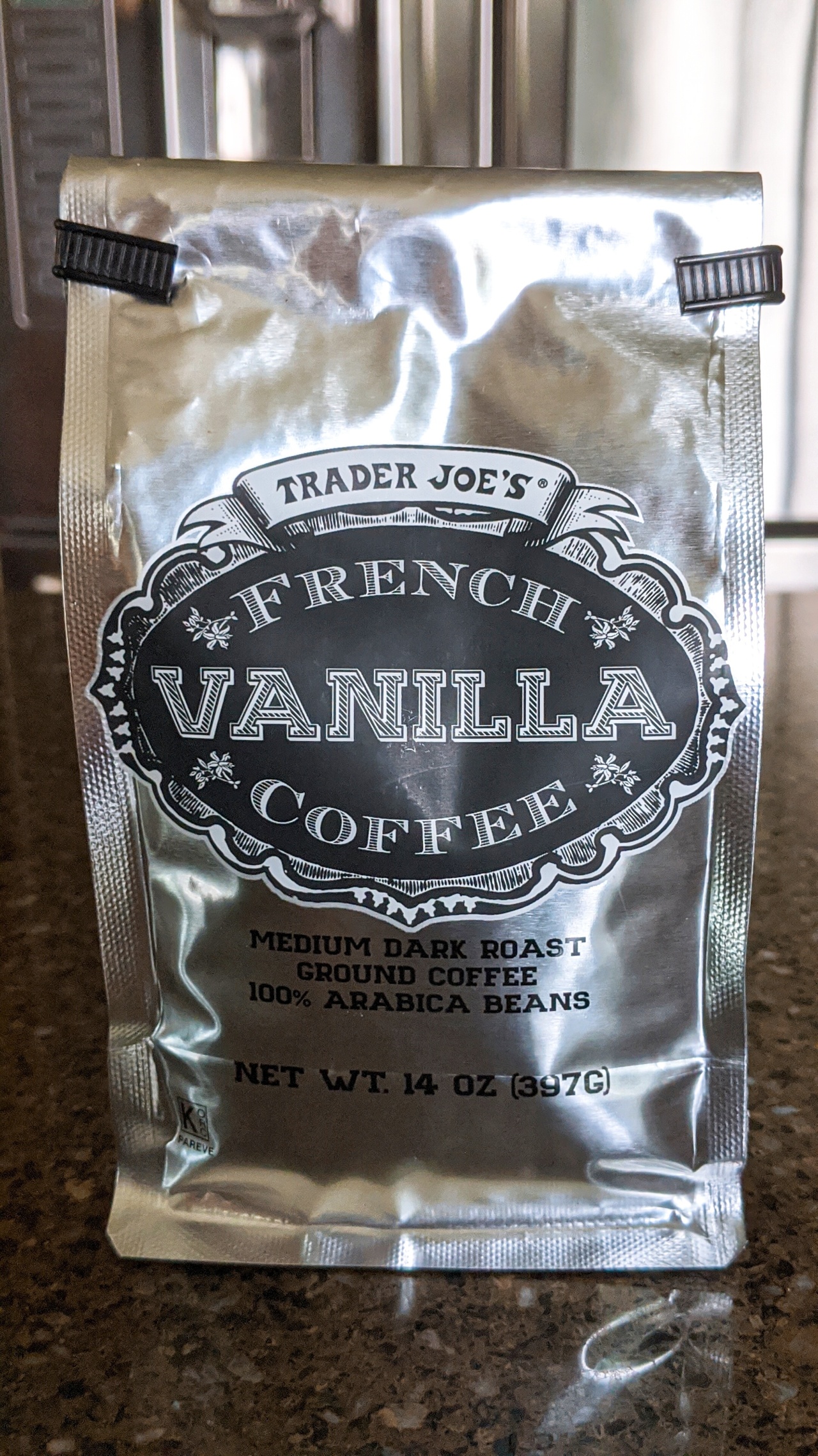 Trader Joe's French Vanilla Coffee (Medium Dark Rost)